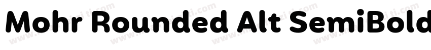 Mohr Rounded Alt SemiBold字体转换